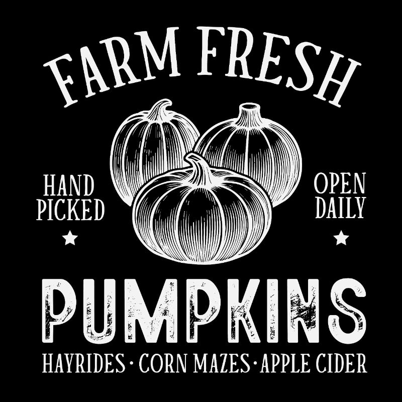 Fresh pumpkins earthy wintery design
