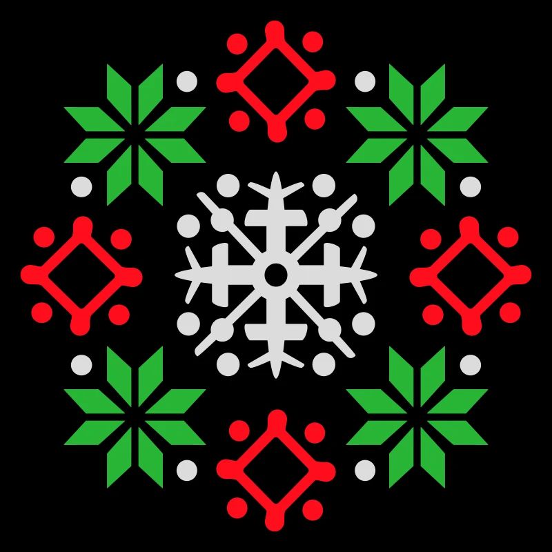 flocons de neige motif Noël pull neige