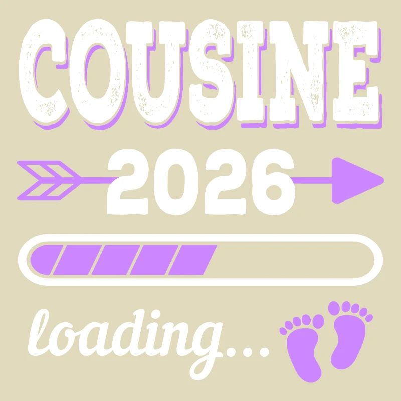 Cousin 2026 Loading Idée de cadeau de grossesse