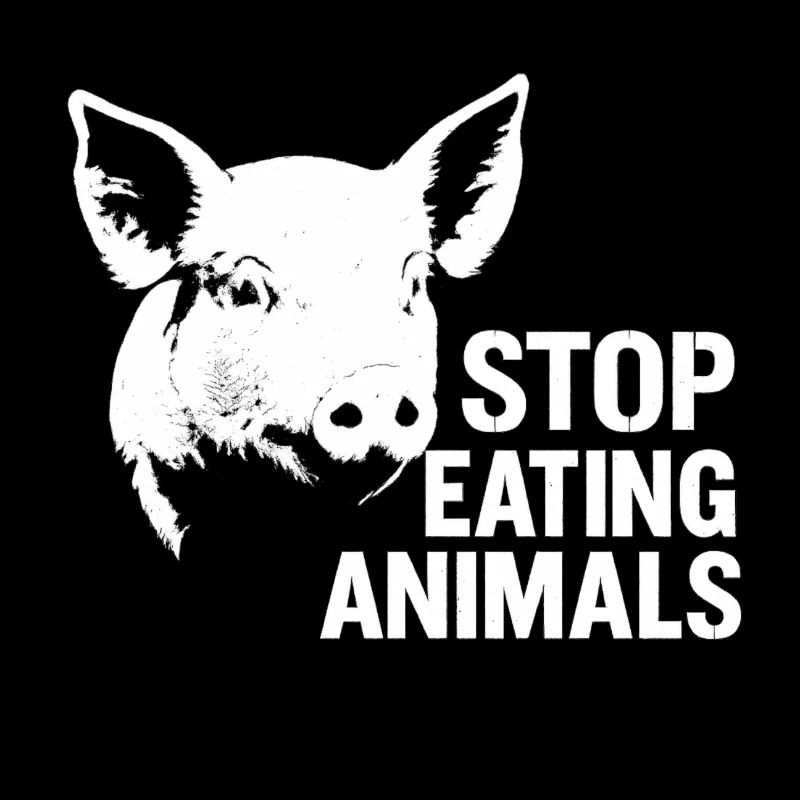 Tierwohl | Schweineprotest Stop Eating Animals