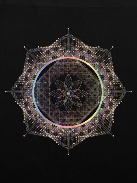 Zartes Blütenornament voller Harmonie