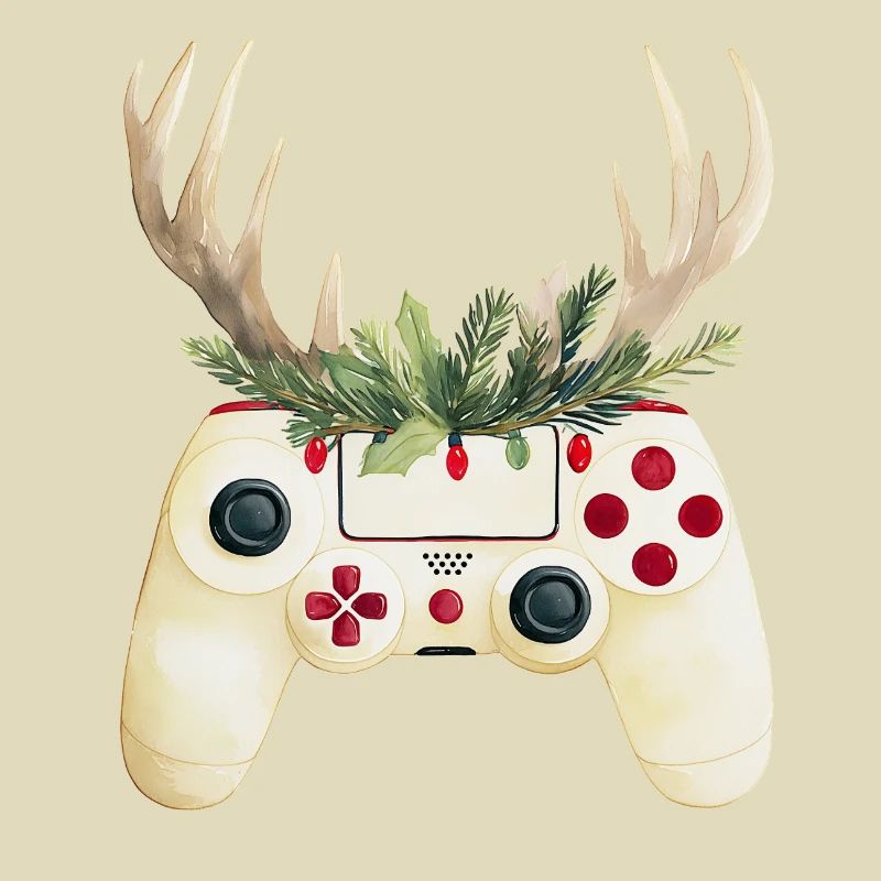 Weihnachtscontroller mit Hirschgeweih