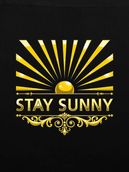 STAY SUNNY mit Verzierung