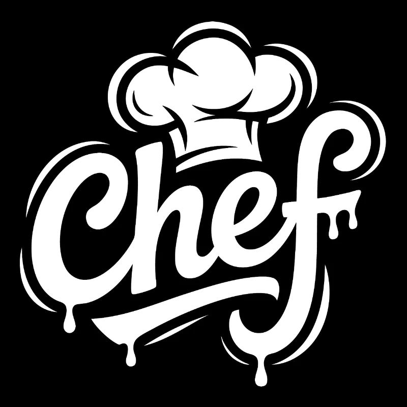 Lettrage du logo du chef