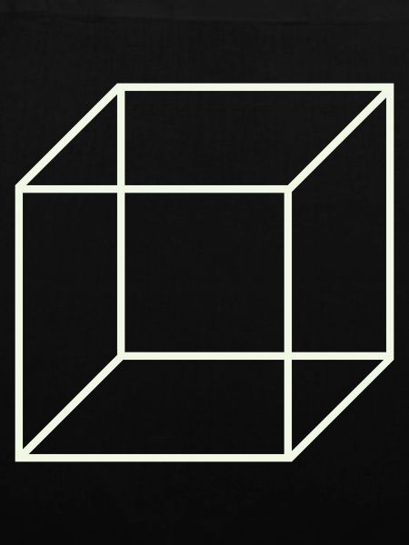Geometrischer Drahtwürfel
