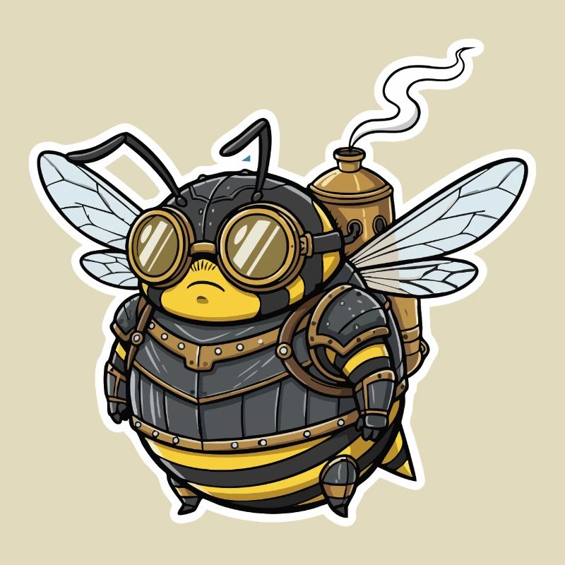 Steampunk Worker Bee Gepanzerte Brille