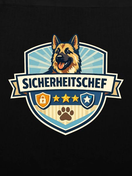 Sicherheitschef Schäferhund Logo