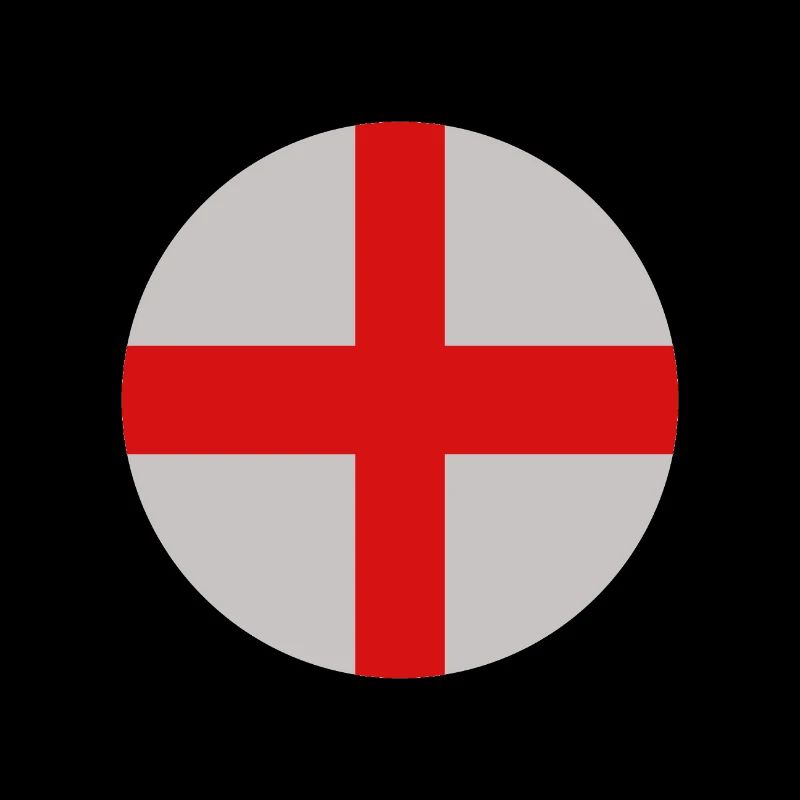 Runde englische Flagge