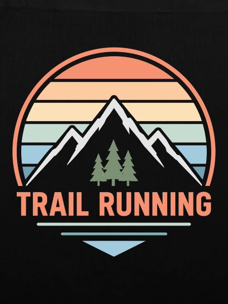 Trailrunning Pastel Mountain Sunset