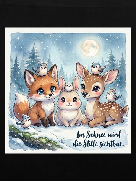Schneezeit Fuchs Hase Reh