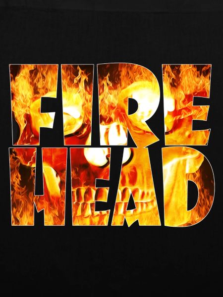 Feuerkopf lettering made of flames
