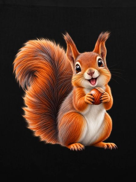 Nussliebendes Eichhörnchen