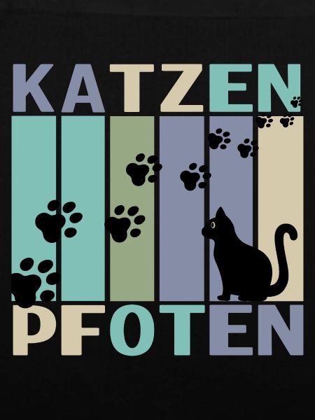 Katzen Pfoten Retro Design