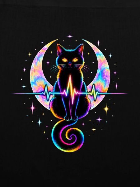 Minimalist Cat Heartbeat