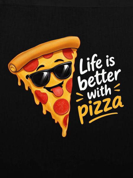 Pizzastück mit Sonnenbrille