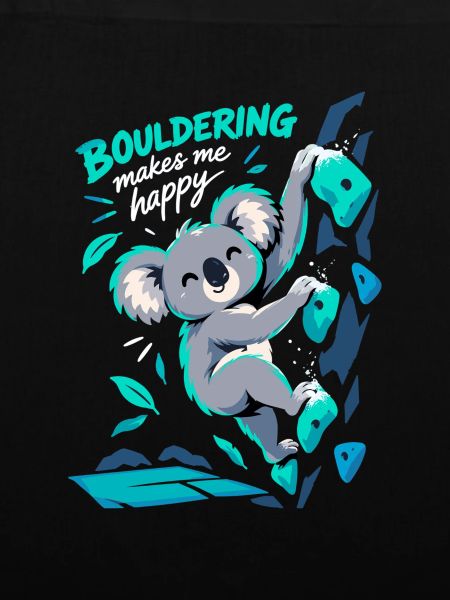 Süßer Koala beim Bouldern – Klettern Spruch
