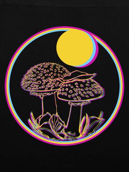 Neon Pilz Kreis Sonnenbild