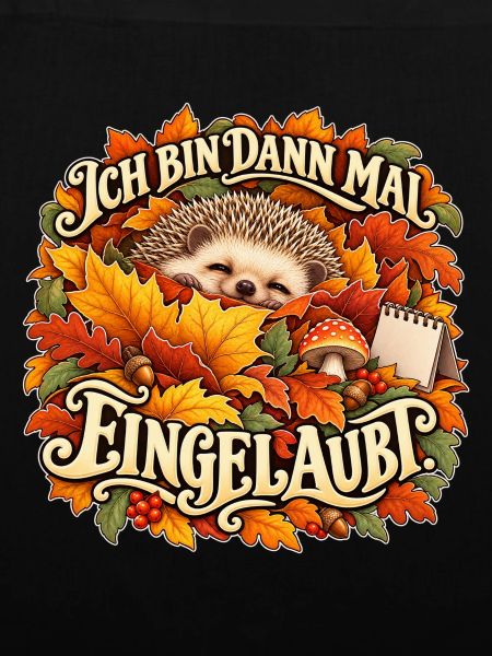 Igel im Laub