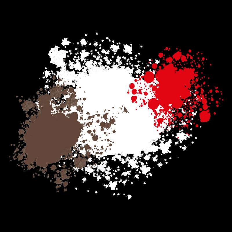 Braun-Weiß-Rot