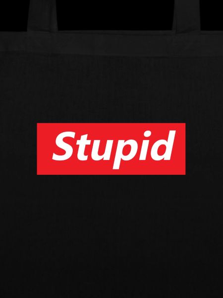 Stupid Bold Red Block Text