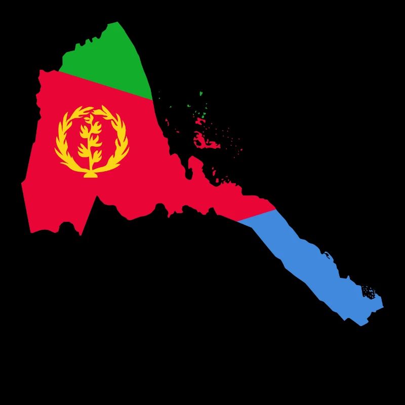 Eritrea Flag Map Gift Idea