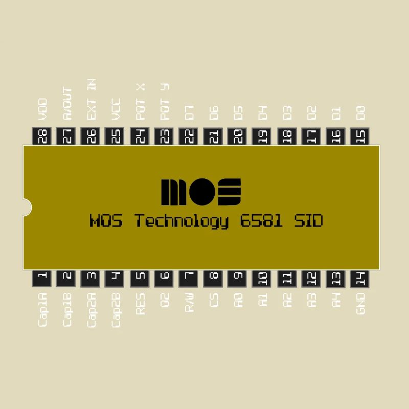 8-Bit Computer SID CHIP MOS6581