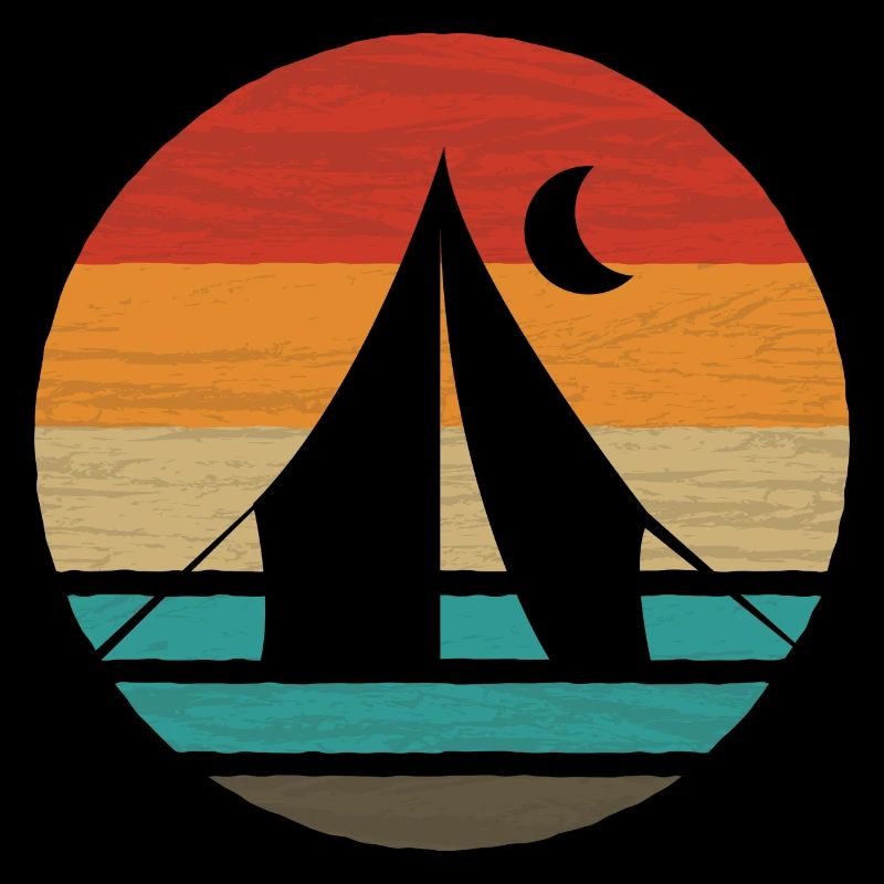 Camping Retro Style Vintage
