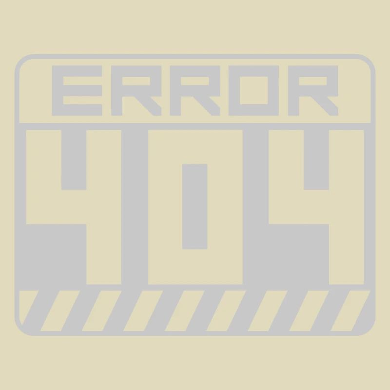 Warnung Schild Error 404