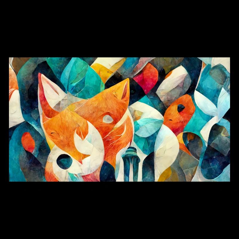 Fox Faces - Abstrakte Tierarten