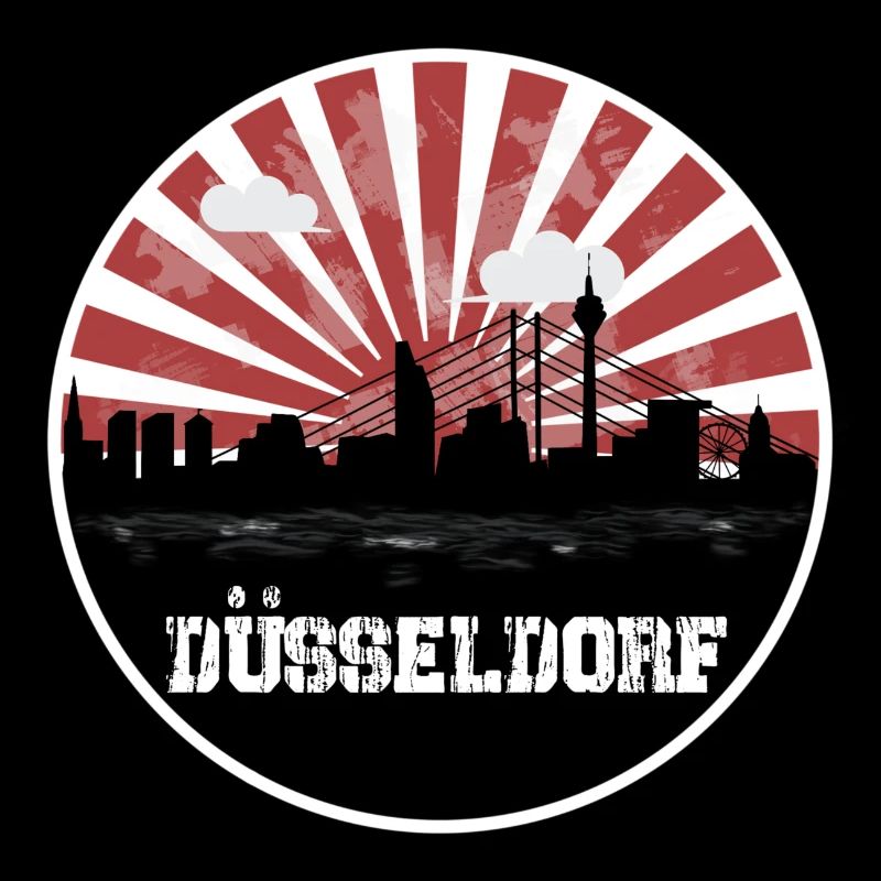 Match à domicile de Düsseldorf Skyline