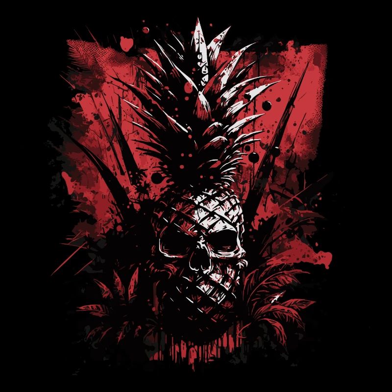 Fruit d’ananas effrayant