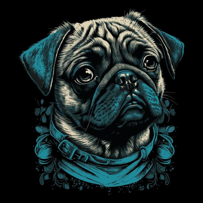 Kleiner Mops Hund