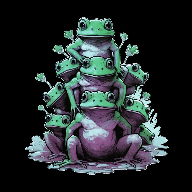 Funny frogs
