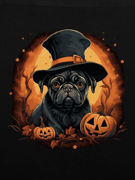 Cute Halloween Pug