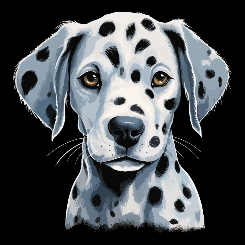 Chiot dalmatien mignon