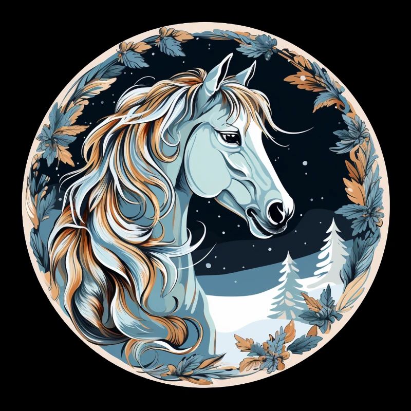 Horse Winter Boho