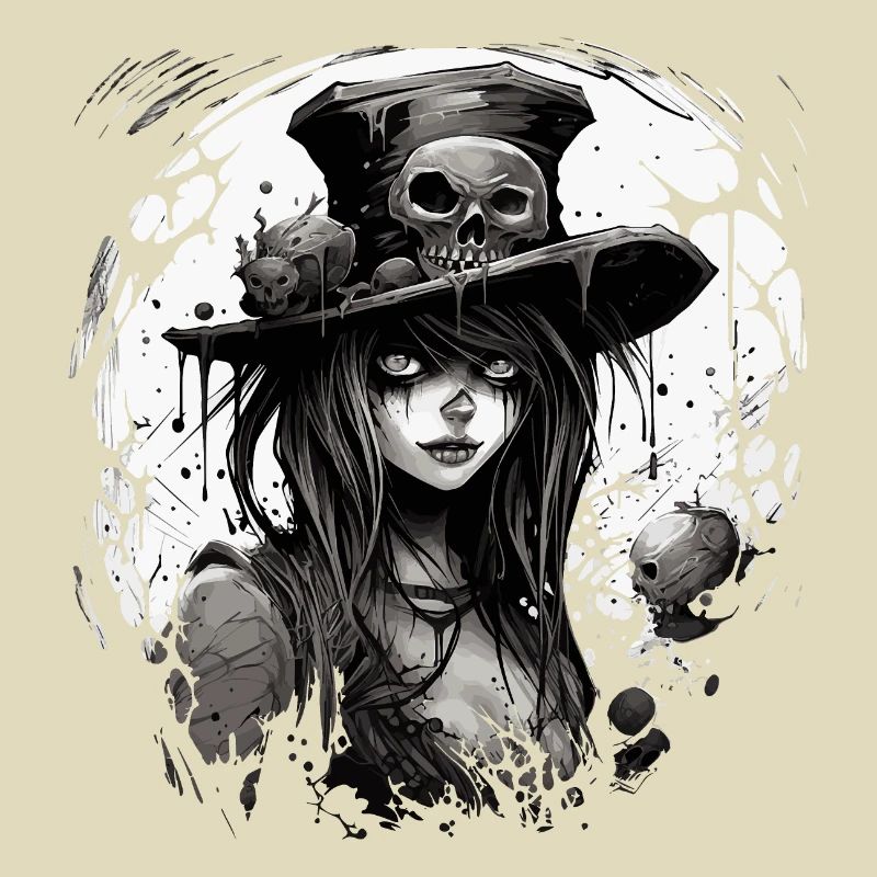 Emo Horrorpunk Mädchen