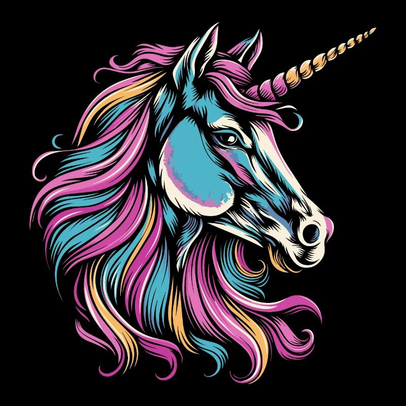 Buntes Einhorn