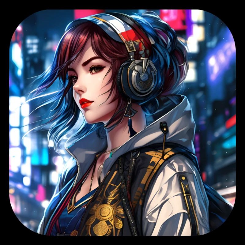 Fille Cyberpunk cool