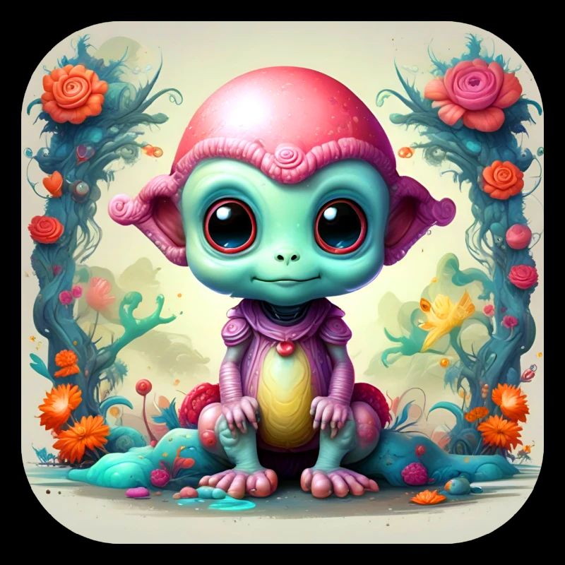 Niedlicher Sciencefiction Alien