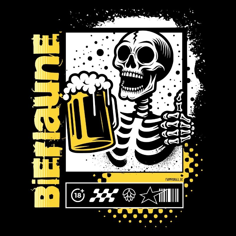 Bierlaune Skull / Totenkopf Biergarten Bier FS0225