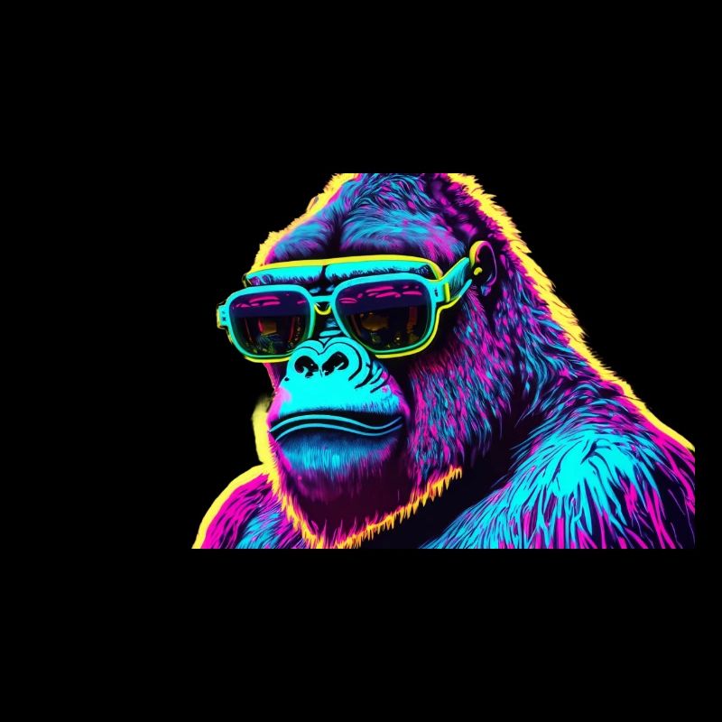 neon gorilla sunglasses