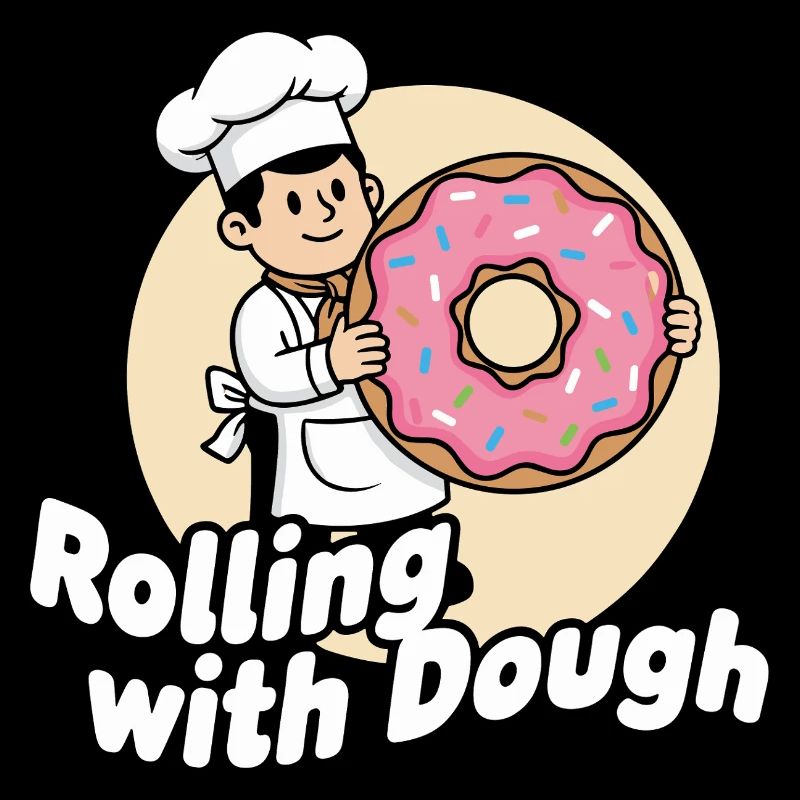 Dessin animé Donut Baker