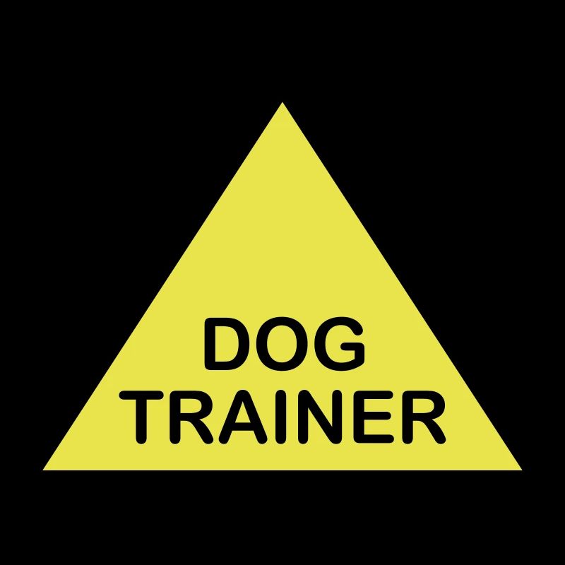 Triangle d’attention du dresseur de chiens
