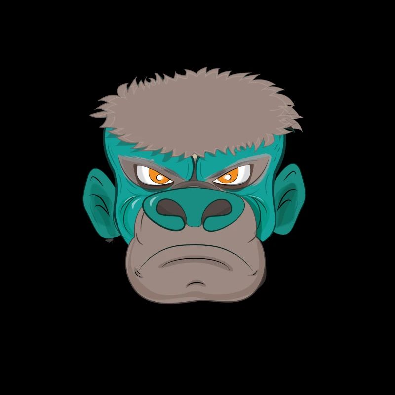 Wütender Gorilla