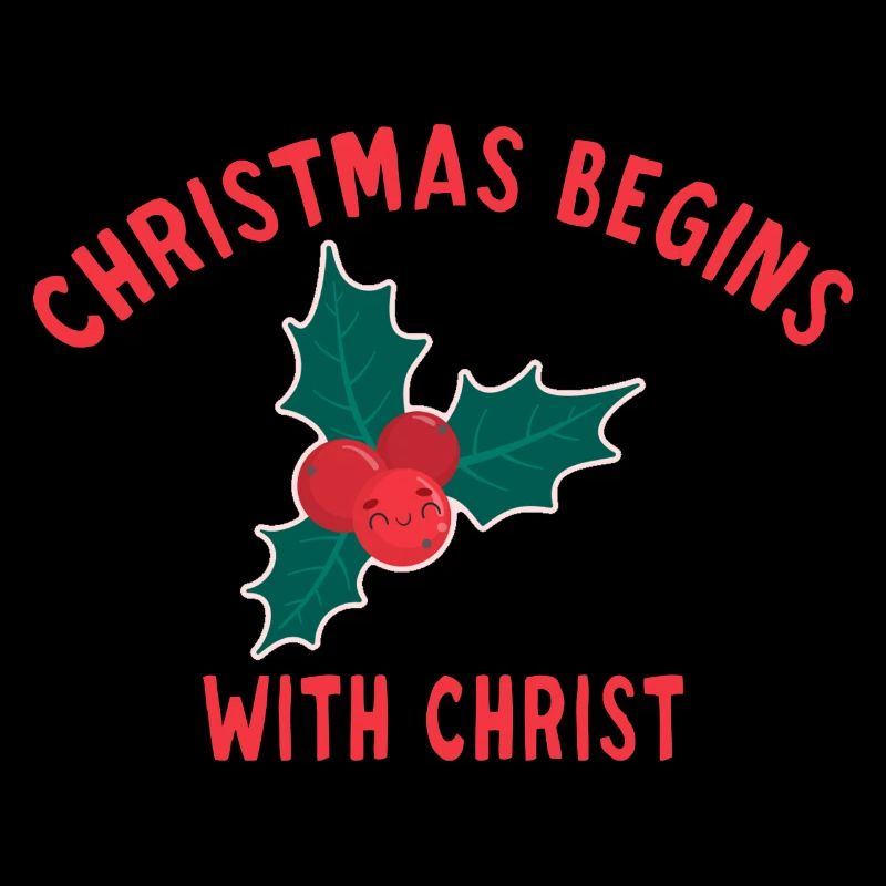 Christmas Begins With Christ branche de gui