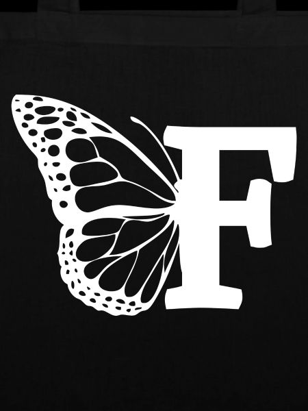 Buchstabe F Schmetterling