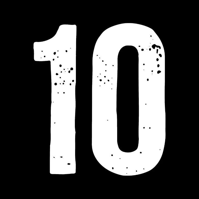 10 Numéros Blanc