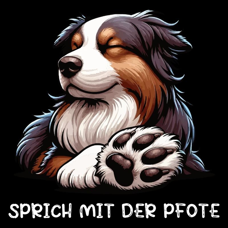 Talk to the paw Australian Shepherd Aussie
