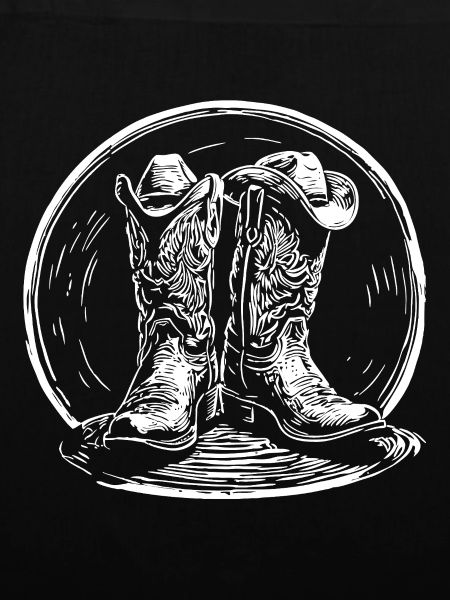 Western Boots im Lasso-Kreis